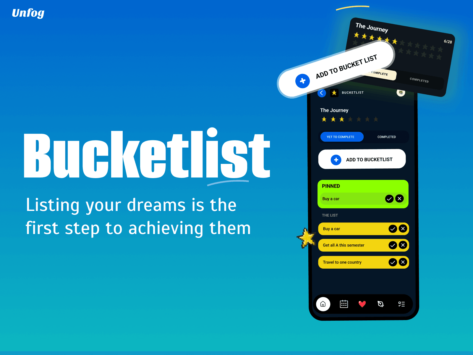 Unfog Bucketlist